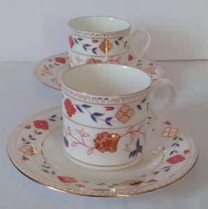 Hankook Fine Bone China Saucer & Cups Bundle Of 2